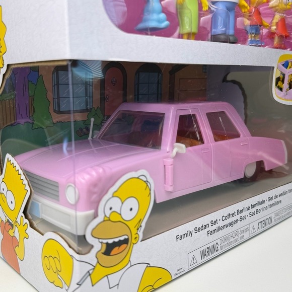 The Simpsons 2.5" Family Sedan Set Jakks Pacific NEW - SEALED - Picture 3 of 8